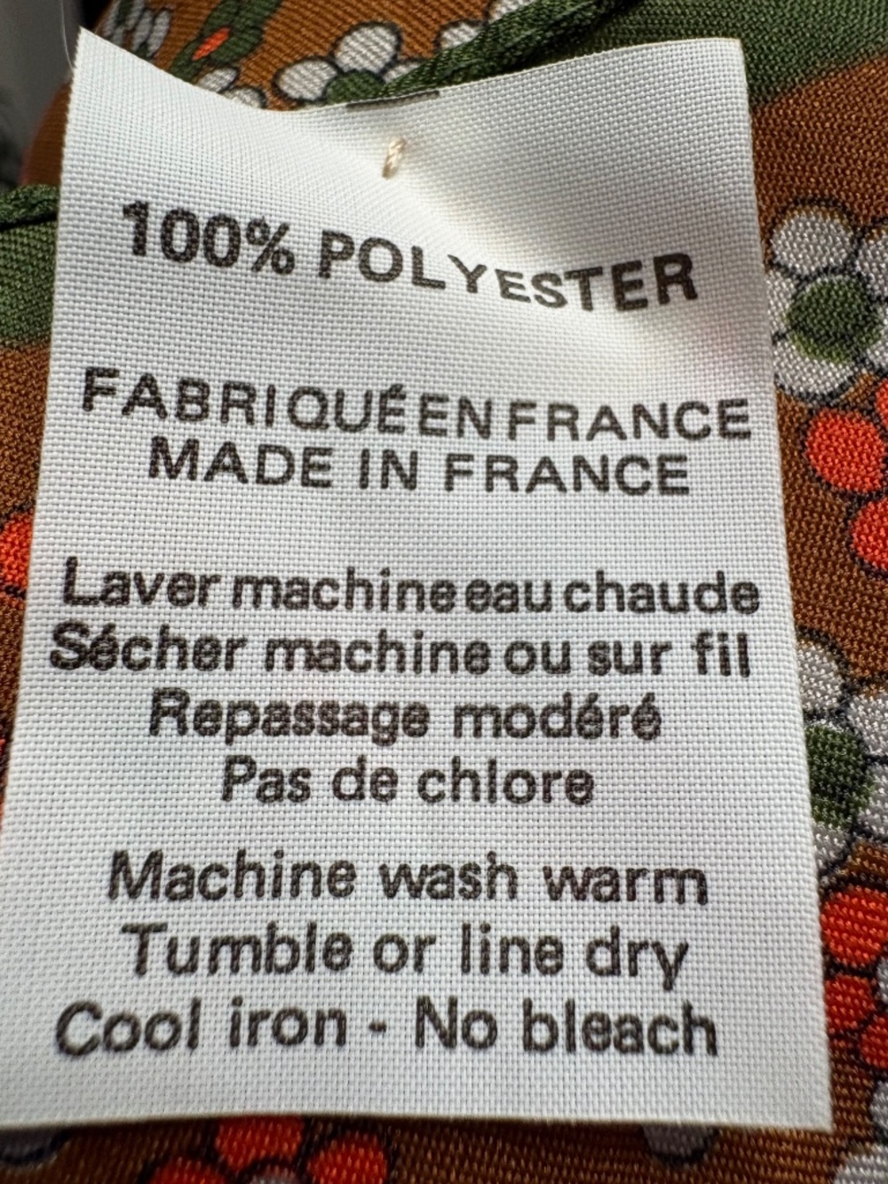 Vintage Scarf made in France - Picture 3 of 3